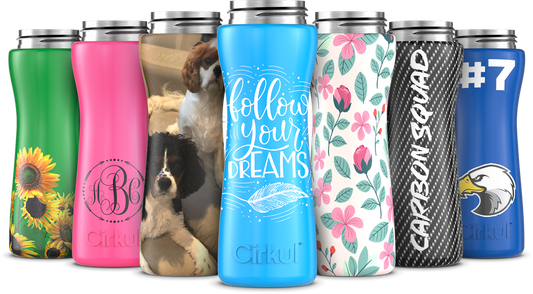 Custom 22oz. Stainless Steel Bottle & Comfort Grip Lid
